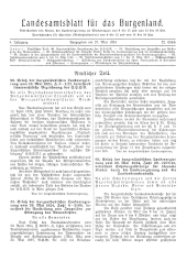 Landesamtsblatt für das Burgenland 19240527 Seite: 1