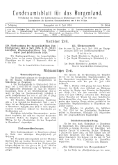 Landesamtsblatt für das Burgenland 19240708 Seite: 1