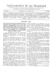 Landesamtsblatt für das Burgenland 19240826 Seite: 1