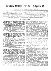 Landesamtsblatt für das Burgenland 19250113 Seite: 1