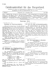 Landesamtsblatt für das Burgenland 19251215 Seite: 1