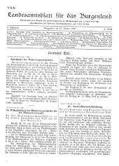 Landesamtsblatt für das Burgenland 19260120 Seite: 1