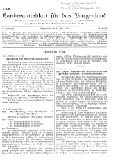 Landesamtsblatt für das Burgenland 19260602 Seite: 1