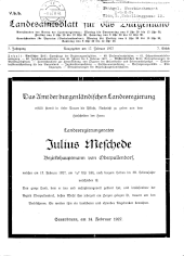 Landesamtsblatt für das Burgenland 19270217 Seite: 1