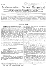 Landesamtsblatt für das Burgenland 19270414 Seite: 1