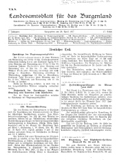 Landesamtsblatt für das Burgenland 19270428 Seite: 1