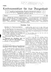 Landesamtsblatt für das Burgenland 19270609 Seite: 1