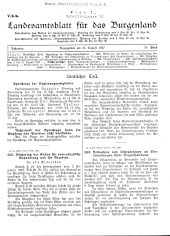 Landesamtsblatt für das Burgenland 19270825 Seite: 1