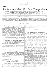 Landesamtsblatt für das Burgenland 19270922 Seite: 1