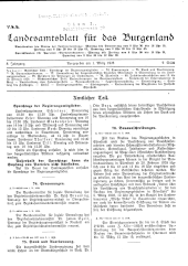 Landesamtsblatt für das Burgenland 19280301 Seite: 1