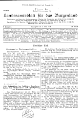 Landesamtsblatt für das Burgenland 19280503 Seite: 1