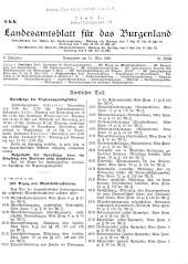 Landesamtsblatt für das Burgenland 19290531 Seite: 1