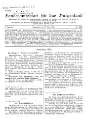 Landesamtsblatt für das Burgenland 19290627 Seite: 1