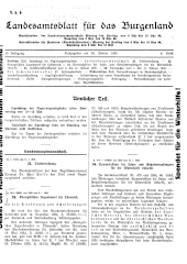 Landesamtsblatt für das Burgenland 19350124 Seite: 1