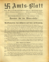 Amtsblatt der Bezirkshauptmannschaft Hollabrunn 19380318 Seite: 1