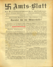 Amtsblatt der Bezirkshauptmannschaft Hollabrunn 19380415 Seite: 1