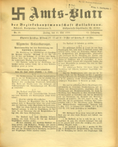 Amtsblatt der Bezirkshauptmannschaft Hollabrunn 19380513 Seite: 1