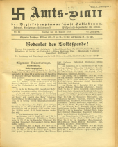 Amtsblatt der Bezirkshauptmannschaft Hollabrunn 19380812 Seite: 1