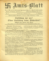 Amtsblatt der Bezirkshauptmannschaft Hollabrunn 19380902 Seite: 1