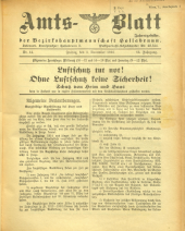 Amtsblatt der Bezirkshauptmannschaft Hollabrunn 19381104 Seite: 1