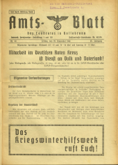 Amtsblatt der Bezirkshauptmannschaft Hollabrunn 19401129 Seite: 1