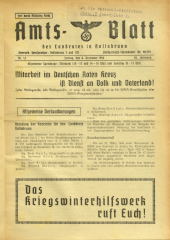 Amtsblatt der Bezirkshauptmannschaft Hollabrunn 19401206 Seite: 1