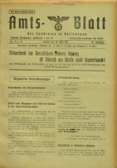 Amtsblatt der Bezirkshauptmannschaft Hollabrunn 19410418 Seite: 1