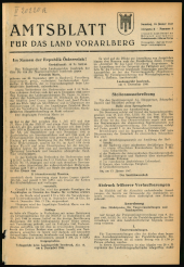 Amtsblatt für das Land Vorarlberg