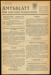 Amtsblatt für das Land Vorarlberg 19470205 Seite: 1