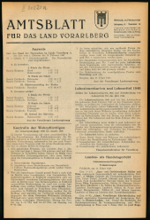 Amtsblatt für das Land Vorarlberg