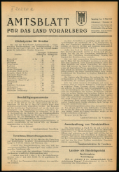 Amtsblatt für das Land Vorarlberg 19470517 Seite: 1