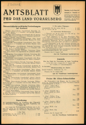 Amtsblatt für das Land Vorarlberg 19470823 Seite: 1