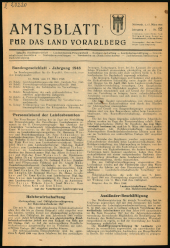 Amtsblatt für das Land Vorarlberg