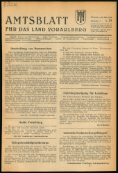 Amtsblatt für das Land Vorarlberg 19480324 Seite: 1