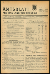 Amtsblatt für das Land Vorarlberg 19480505 Seite: 1