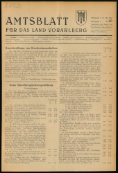 Amtsblatt für das Land Vorarlberg 19480512 Seite: 1