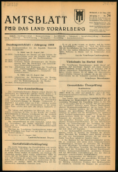 Amtsblatt für das Land Vorarlberg