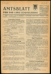 Amtsblatt für das Land Vorarlberg 19481006 Seite: 1