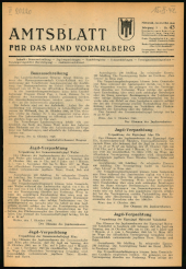 Amtsblatt für das Land Vorarlberg 19481013 Seite: 1