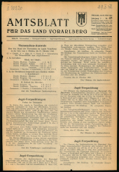 Amtsblatt für das Land Vorarlberg 19481027 Seite: 1