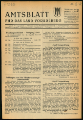 Amtsblatt für das Land Vorarlberg