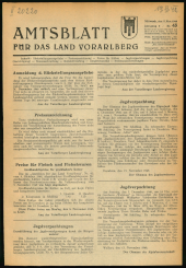 Amtsblatt für das Land Vorarlberg