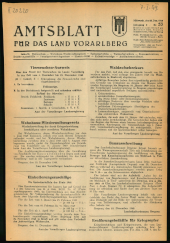 Amtsblatt für das Land Vorarlberg 19481222 Seite: 1