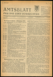 Amtsblatt für das Land Vorarlberg 19490105 Seite: 1