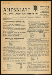 Amtsblatt für das Land Vorarlberg