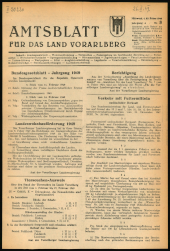 Amtsblatt für das Land Vorarlberg