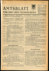 Amtsblatt für das Land Vorarlberg 19490406 Seite: 1