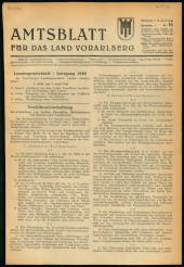 Amtsblatt für das Land Vorarlberg