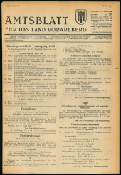 Amtsblatt für das Land Vorarlberg