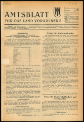 Amtsblatt für das Land Vorarlberg